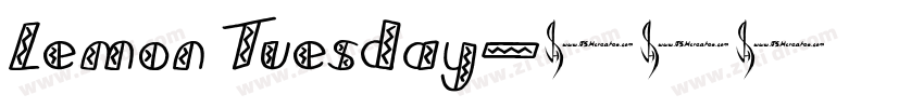Lemon Tuesday字体转换
